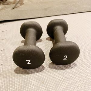 Peloton 2 lb weights. Designed to fit with the Peloton bike